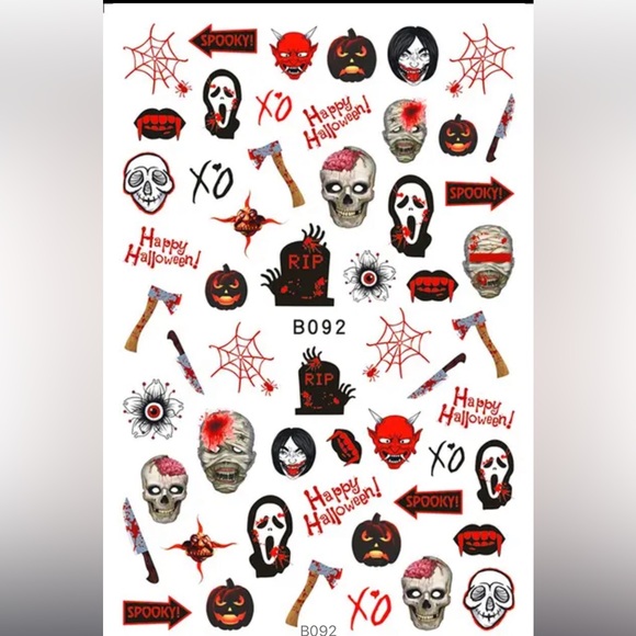 $1 HALLOWEEN NAIL STICKER SHEET. NEW. $1 WITH ANY $10 ORDER OR MORE - Picture 6 of 16